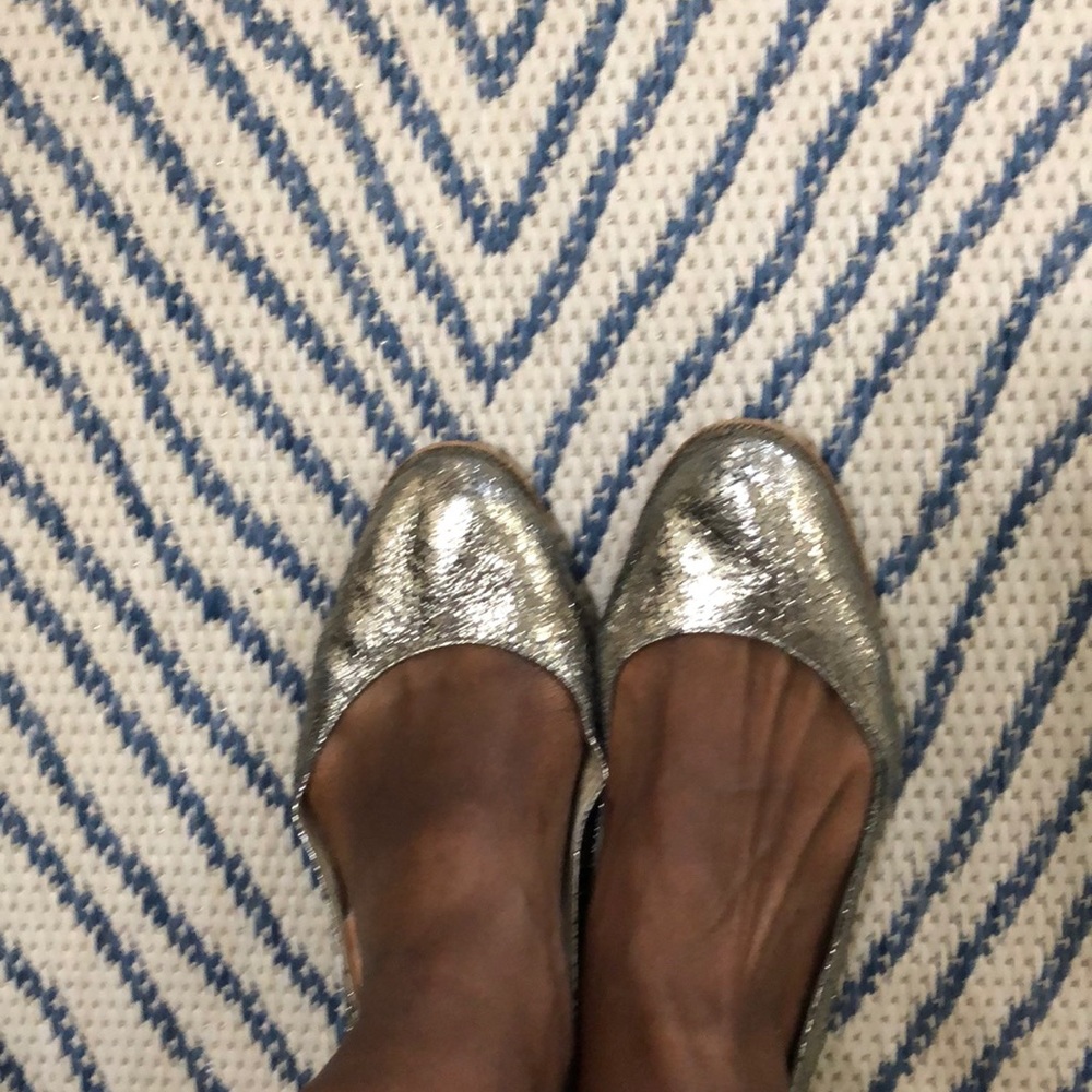 Gold Michael kors flats